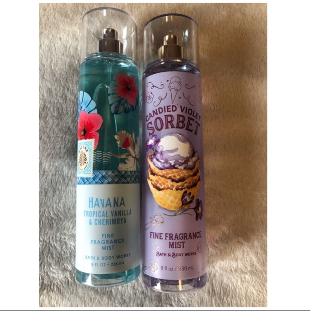 Bath and Body Works Body Sprays